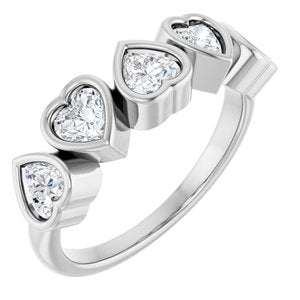 14K White Gold 1 1/8 CTW Lab-Grown Diamond Ring