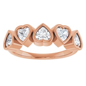 14K Rose Gold 1 1/8 CTW Lab-Grown Diamond Ring