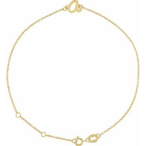 Script Initial Bracelet