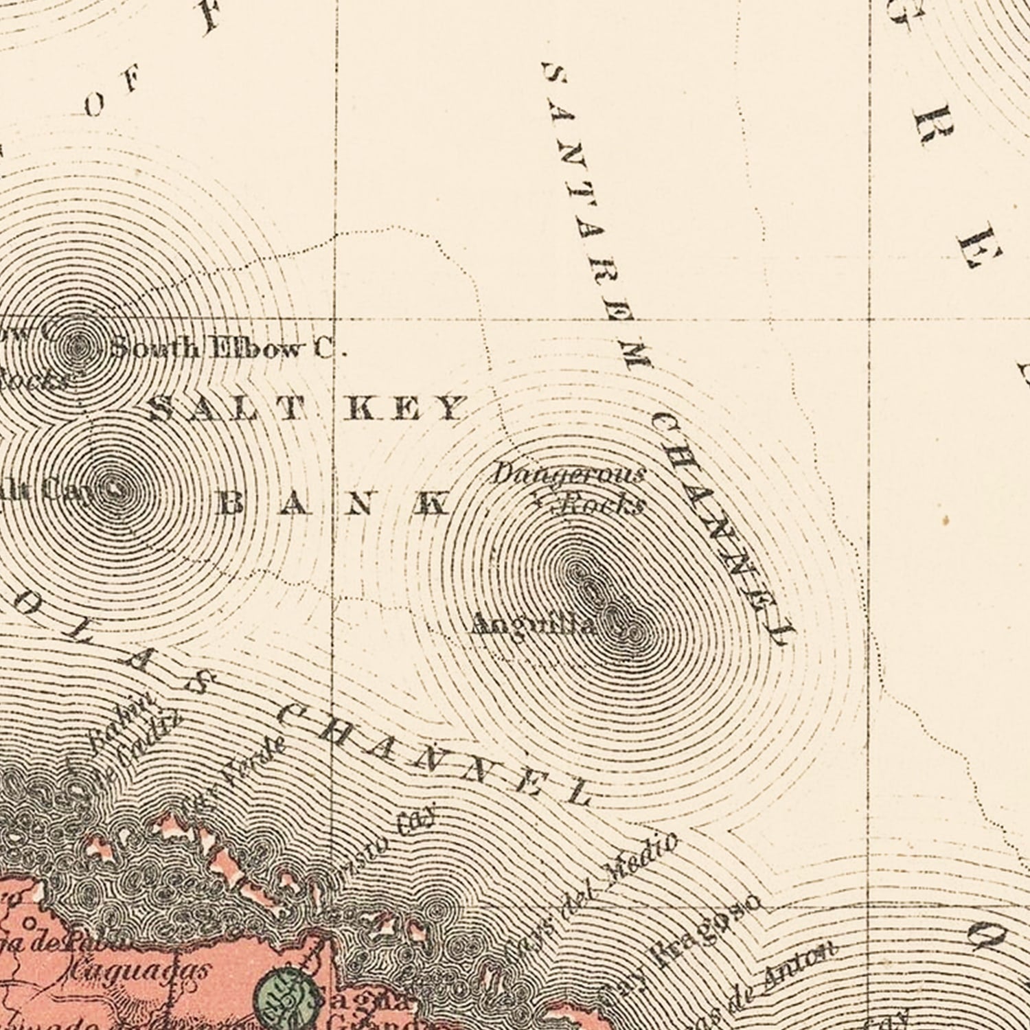 Vintage Map of Cuba 1898