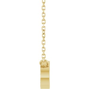 14K Yellow Gold 1/10 CTW Natural Diamond Paperclip-Style 18" Necklace