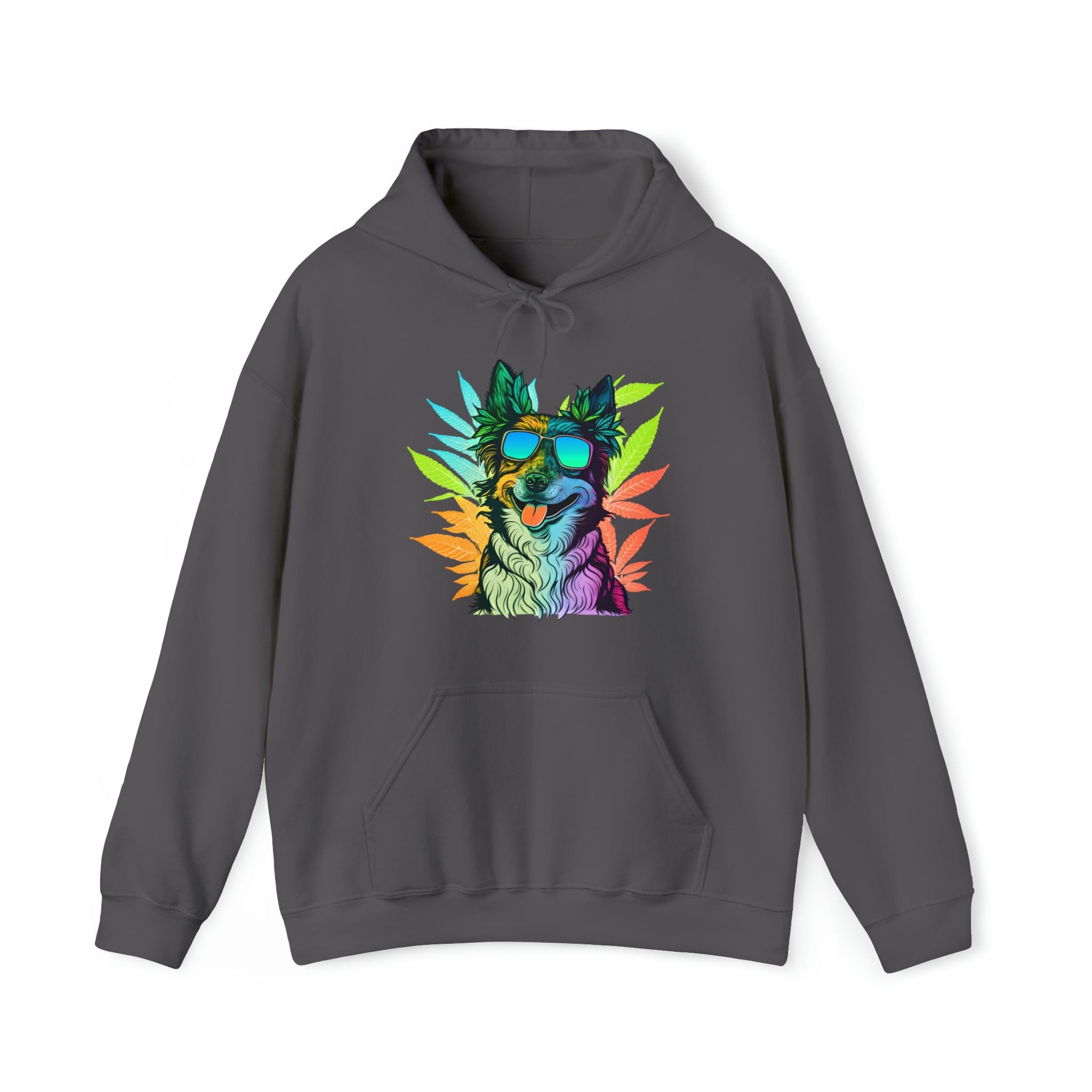 Cool Corgi with Shades and Cannabis Leaves Hoodie