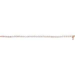 14K Rose Gold 6 1/2 CTW Lab-Grown Diamond Line 7" Bracelet