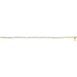 14K Yellow Gold 6 1/2 CTW Lab-Grown Diamond Line 7" Bracelet – image 3