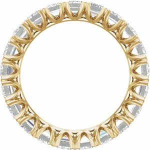 14K Yellow 5 7/8 CTW Lab-Grown Diamond Eternity Band Size 8.5