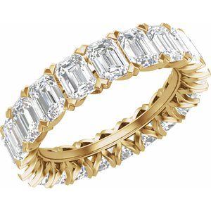 14K Yellow 5 7/8 CTW Lab-Grown Diamond Eternity Band Size 8.5