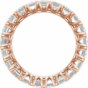 14K Rose 5 7/8 CTW Lab-Grown Diamond Eternity Band Size 8.5