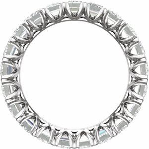 14K White 5 7/8 CTW Lab-Grown Diamond Eternity Band Size 8.5
