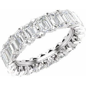 14K White 5 7/8 CTW Lab-Grown Diamond Eternity Band Size 8.5
