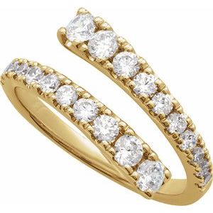 Lab-Grown Diamond Bypass Ring