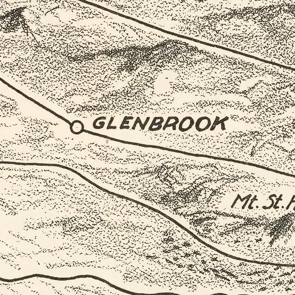 Vintage Napa Valley Map 1927