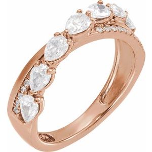 14K Rose Gold 1 1/8 CTW  Natural Diamond Ring