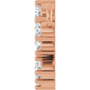 14K Rose Gold 1/5 CTW Lab-Grown Diamond Branch Necklace Center