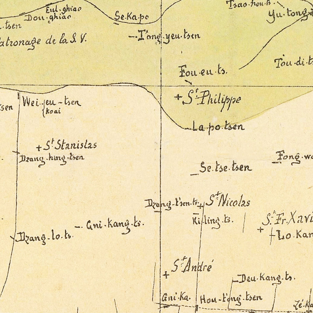 Vintage Shanghai Map 1889