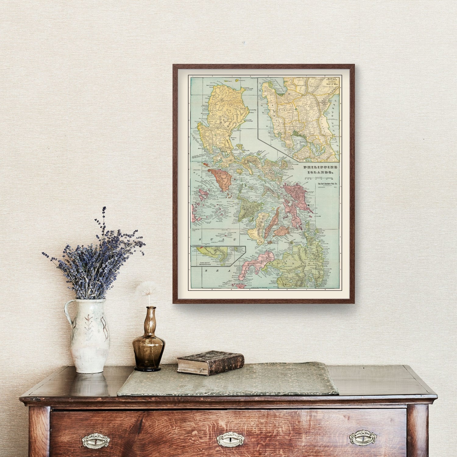 Vintage Map of Philippines 1899