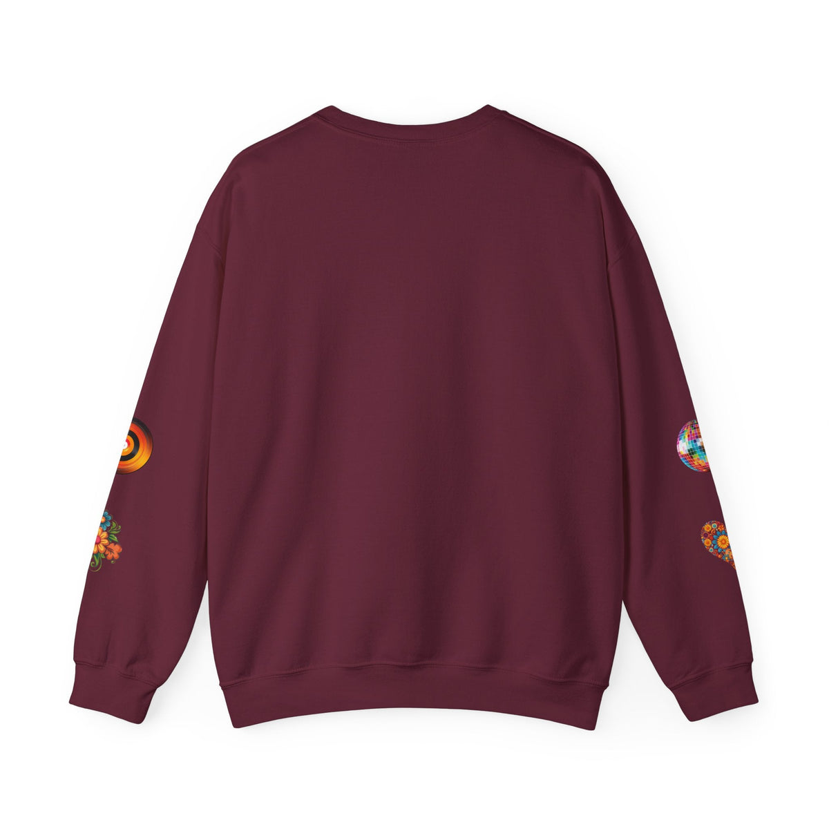 Retro Hippie Soul Crewneck Sweatshirt, Vintage 70s Fashion, Peace Sign Design, Gift for 1970's Lovers, Unisex Apparel, Cozy Sweatshirt