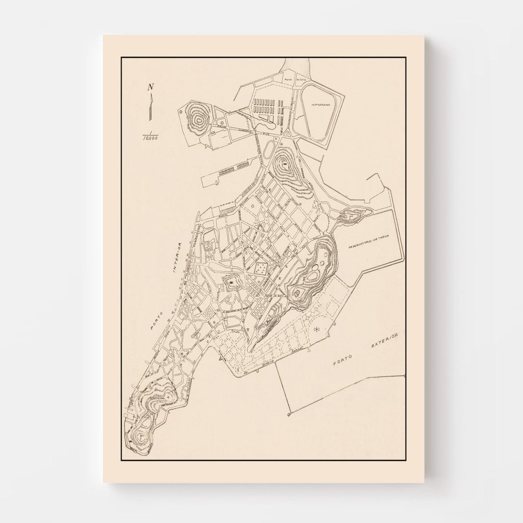 Vintage Macao Map 1943