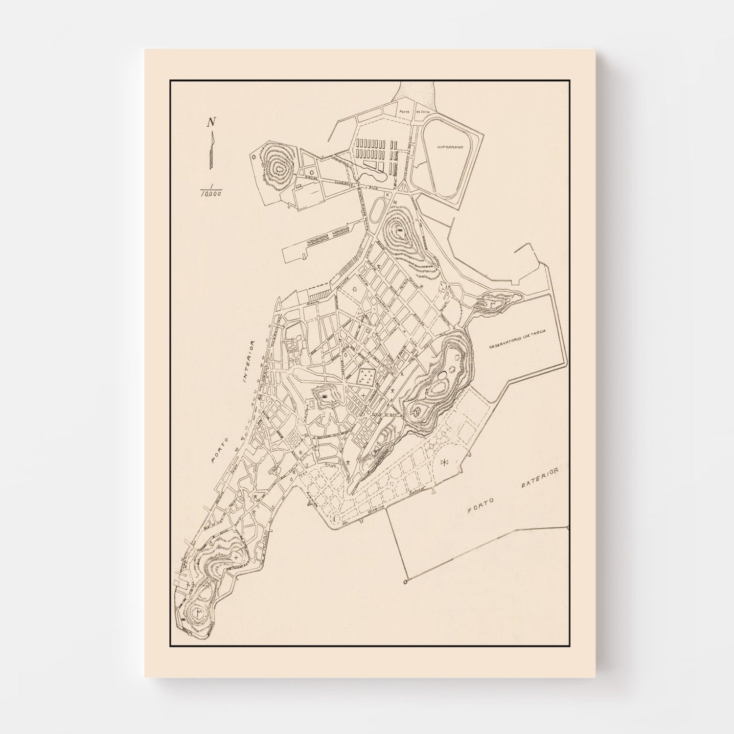Vintage Macao Map 1943