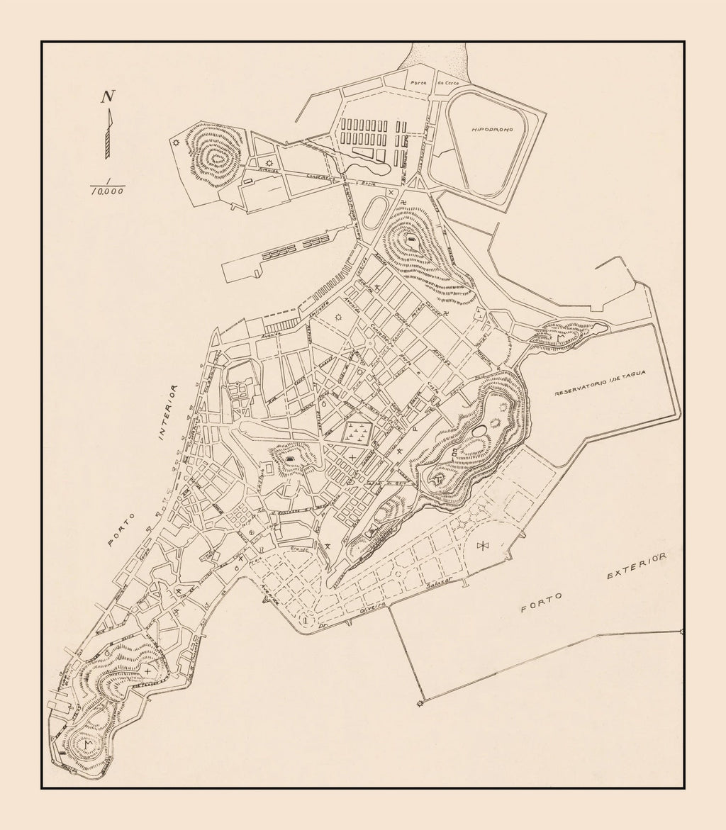 Vintage Macao Map 1943