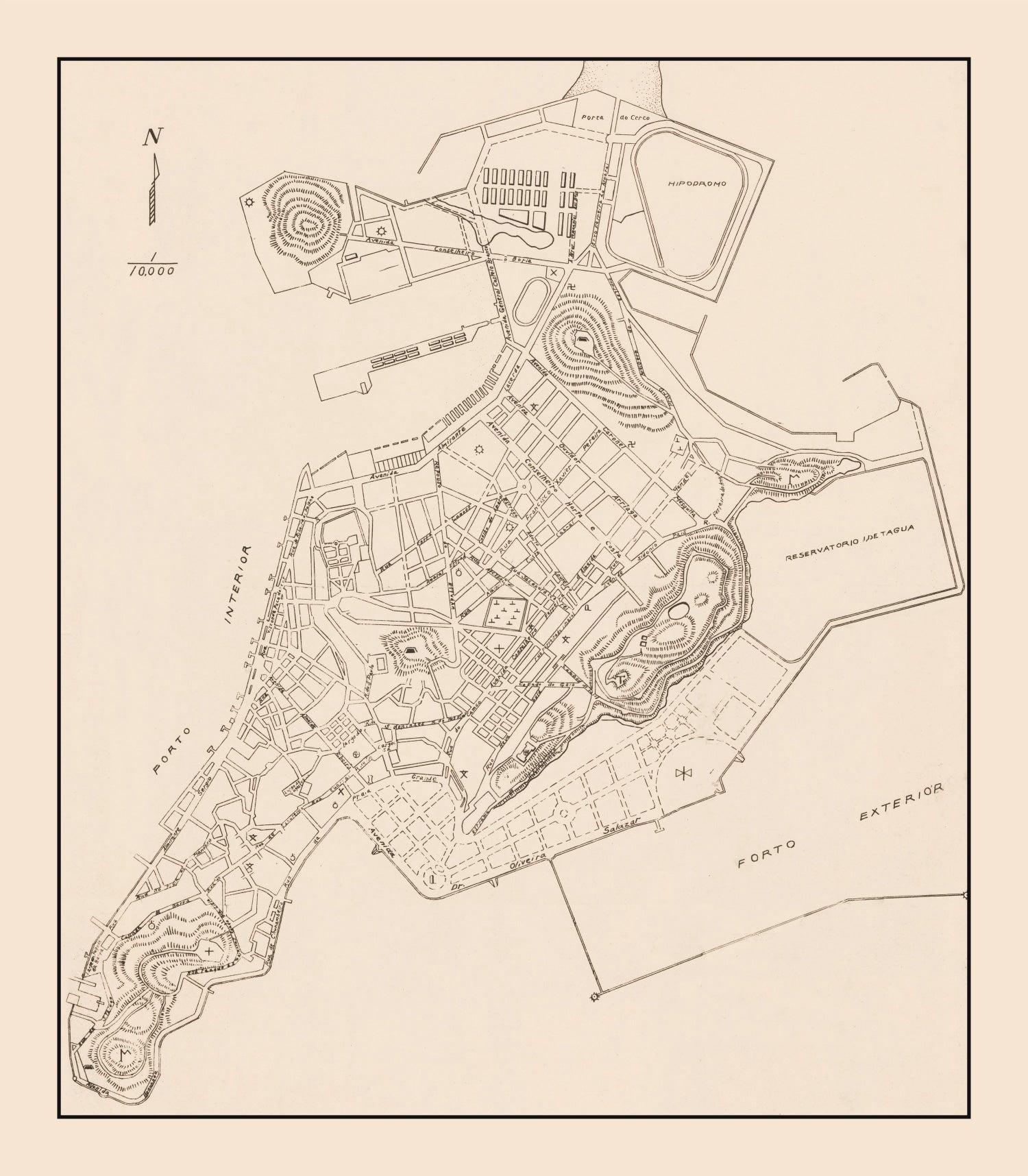 Vintage Macao Map 1943