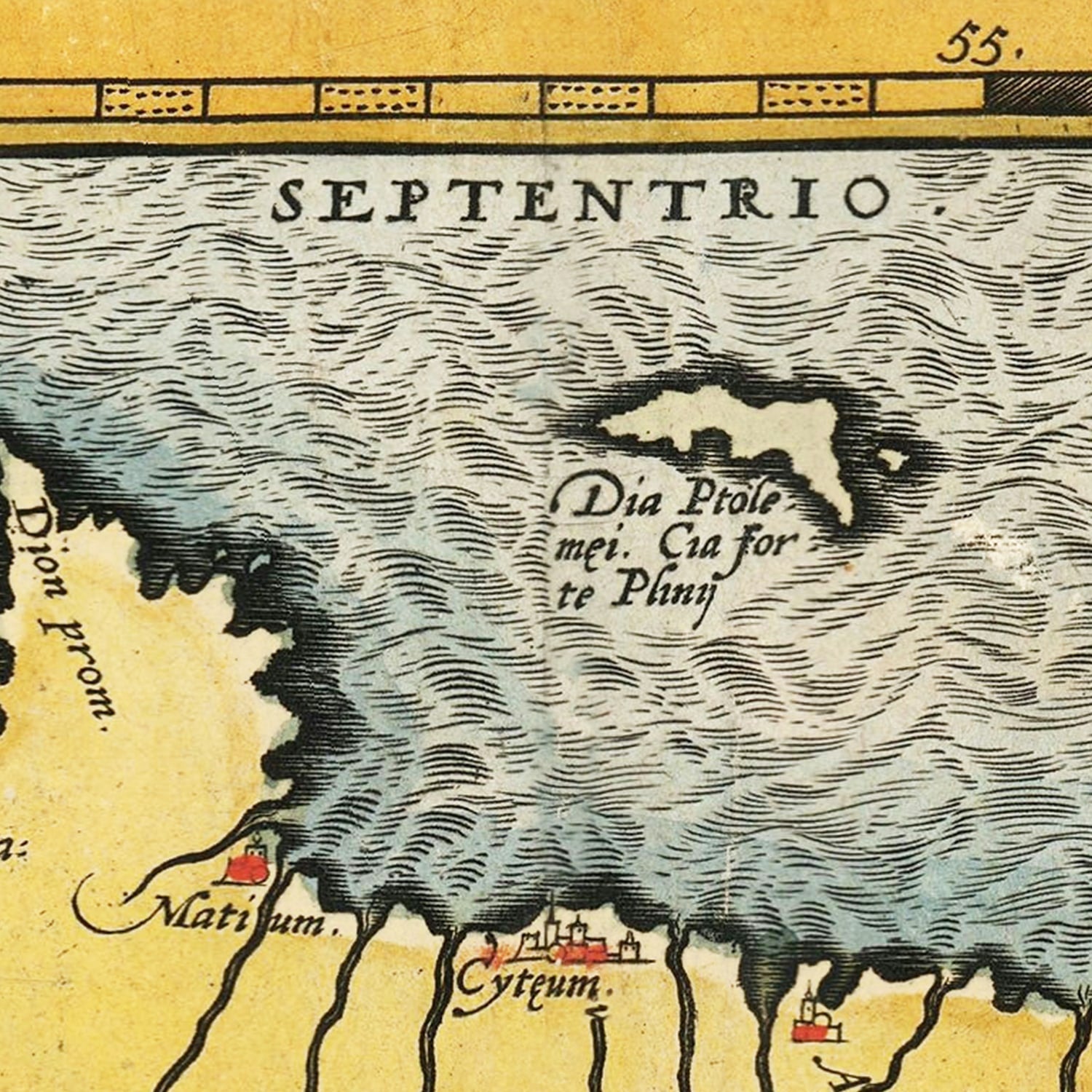 Vintage Crete & Greek Islands Map 1603