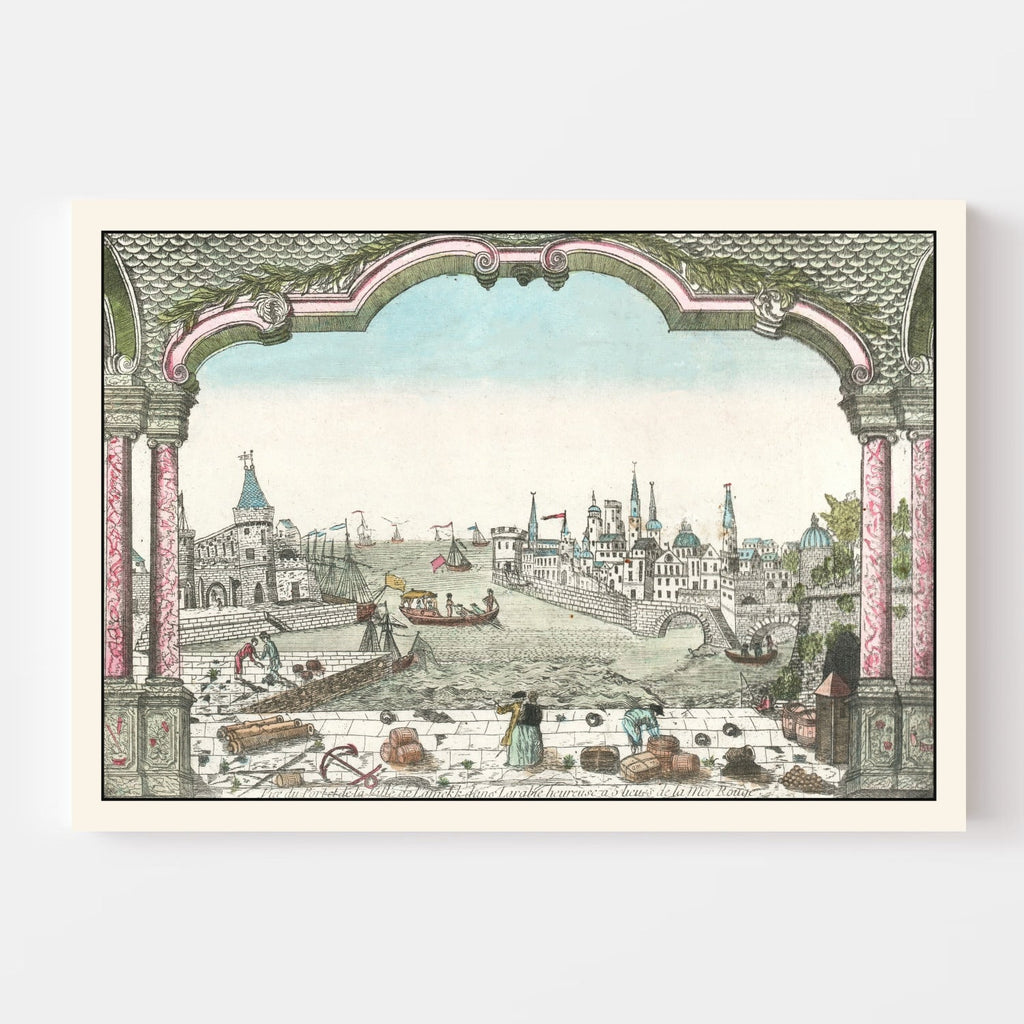 Vintage Map of Jeddah 1750