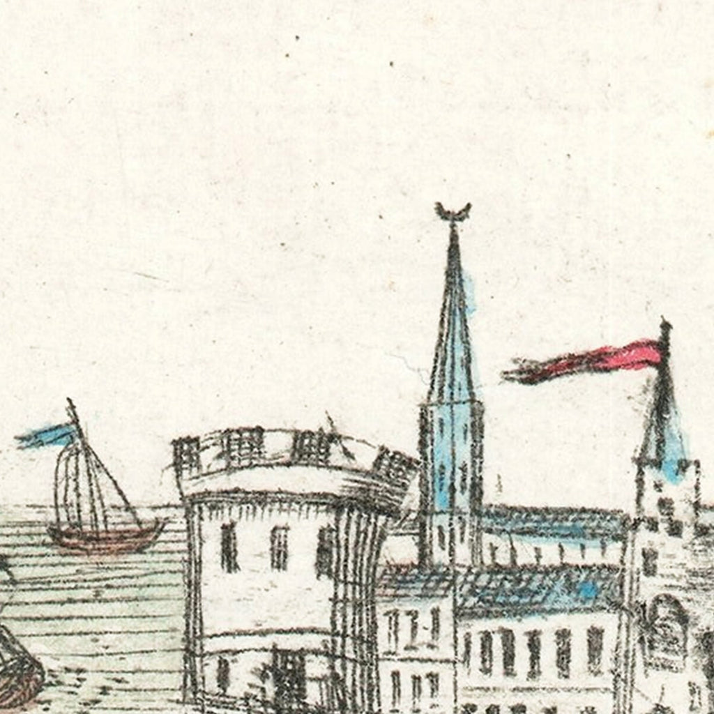 Vintage Map of Jeddah 1750