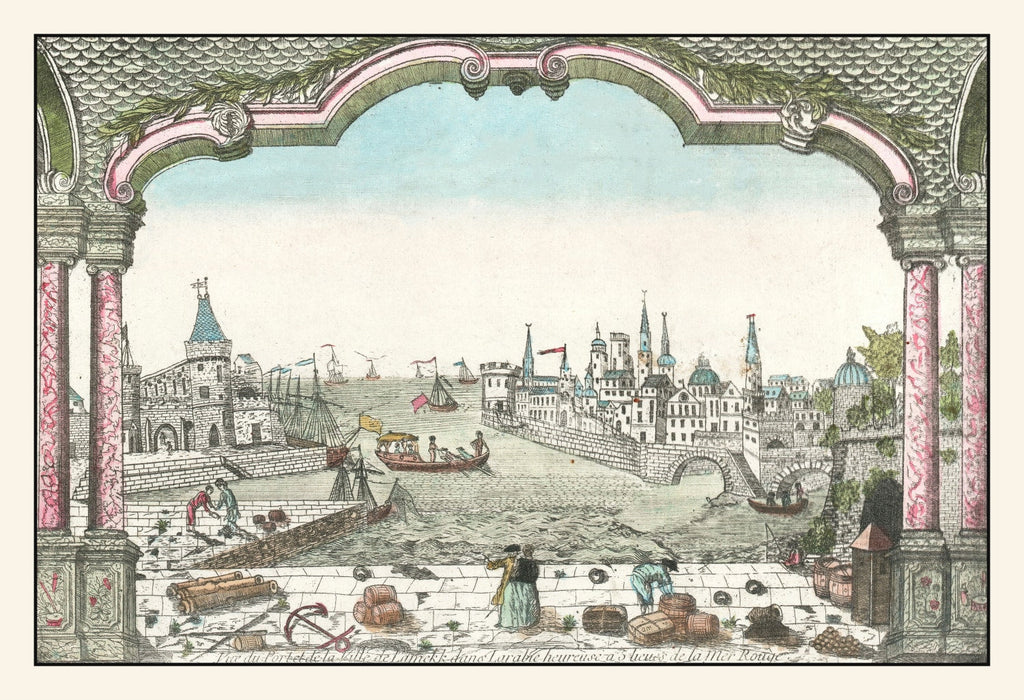 Vintage Map of Jeddah 1750