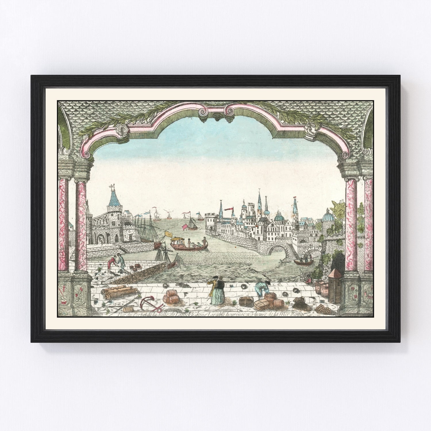 Vintage Map of Jeddah 1750