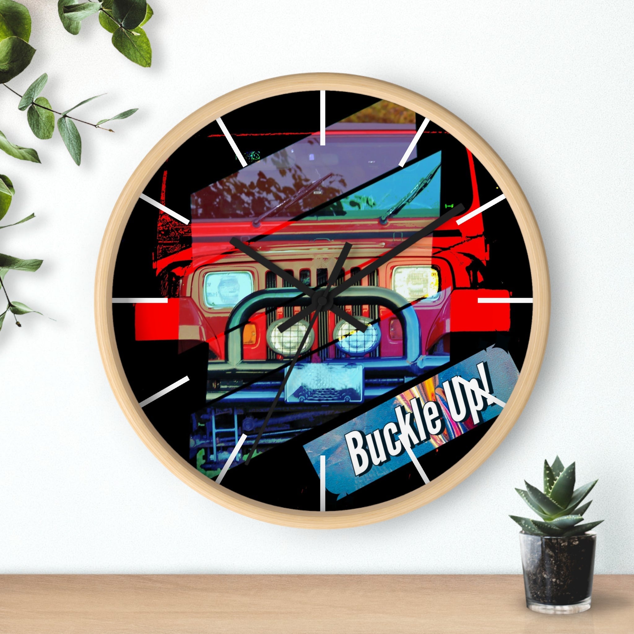 Buckle Up!  Four Wheel Drive Wall Clock
