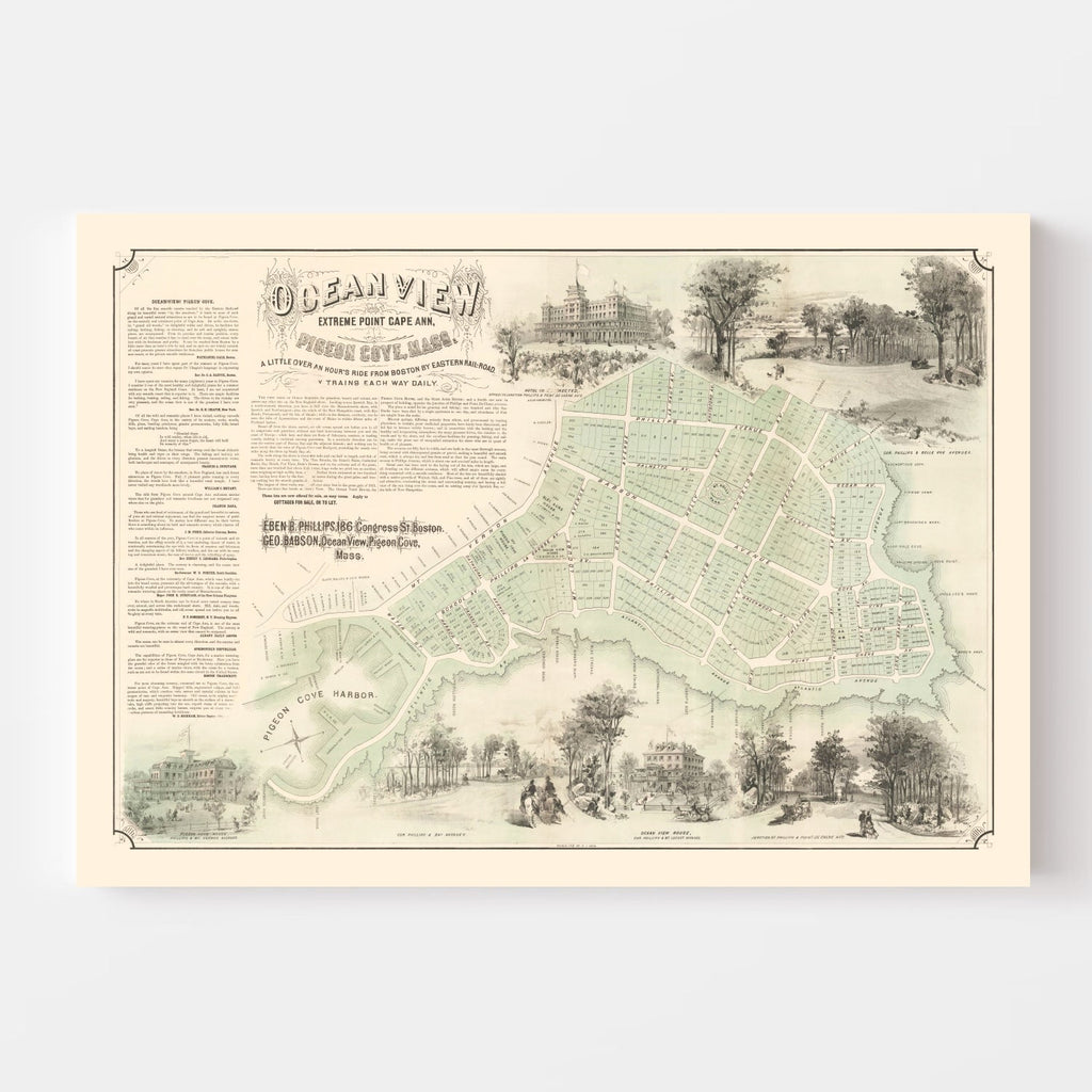 Vintage Pigeon Cove & Cape Ann Massachusetts 1870