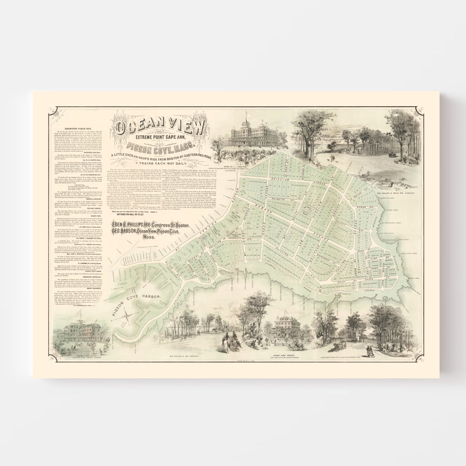 Vintage Pigeon Cove & Cape Ann Massachusetts 1870