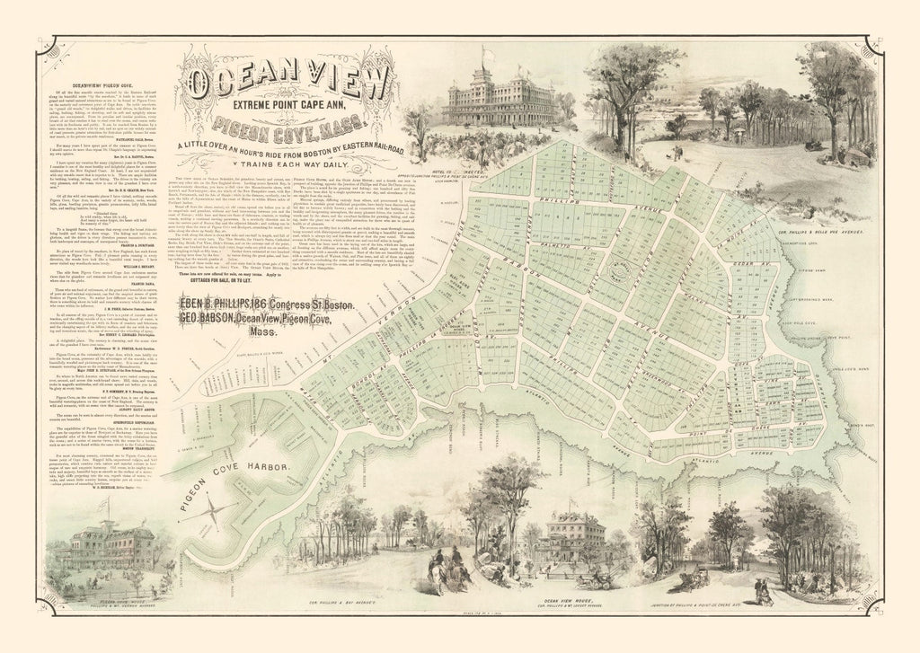 Vintage Pigeon Cove & Cape Ann Massachusetts 1870