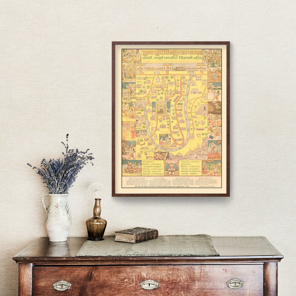 Vintage Map of Chitrakoot, India 1970