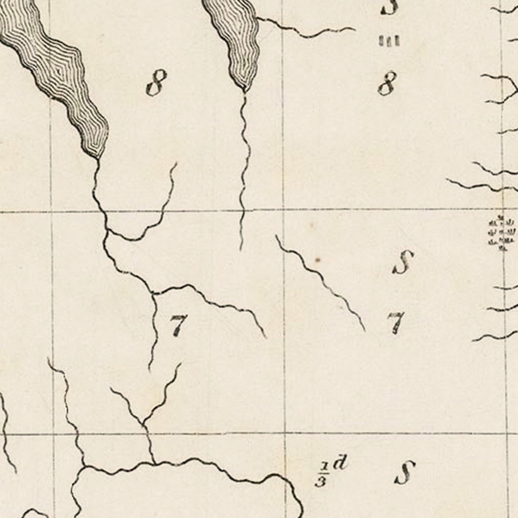 Vintage Finger Lakes Region Map 1849