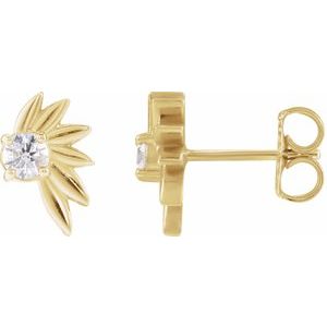 Half-Flower Earrings