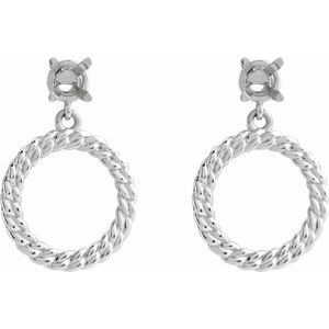 Each 4 mm Round Chain Link Earring Mounting – image 2