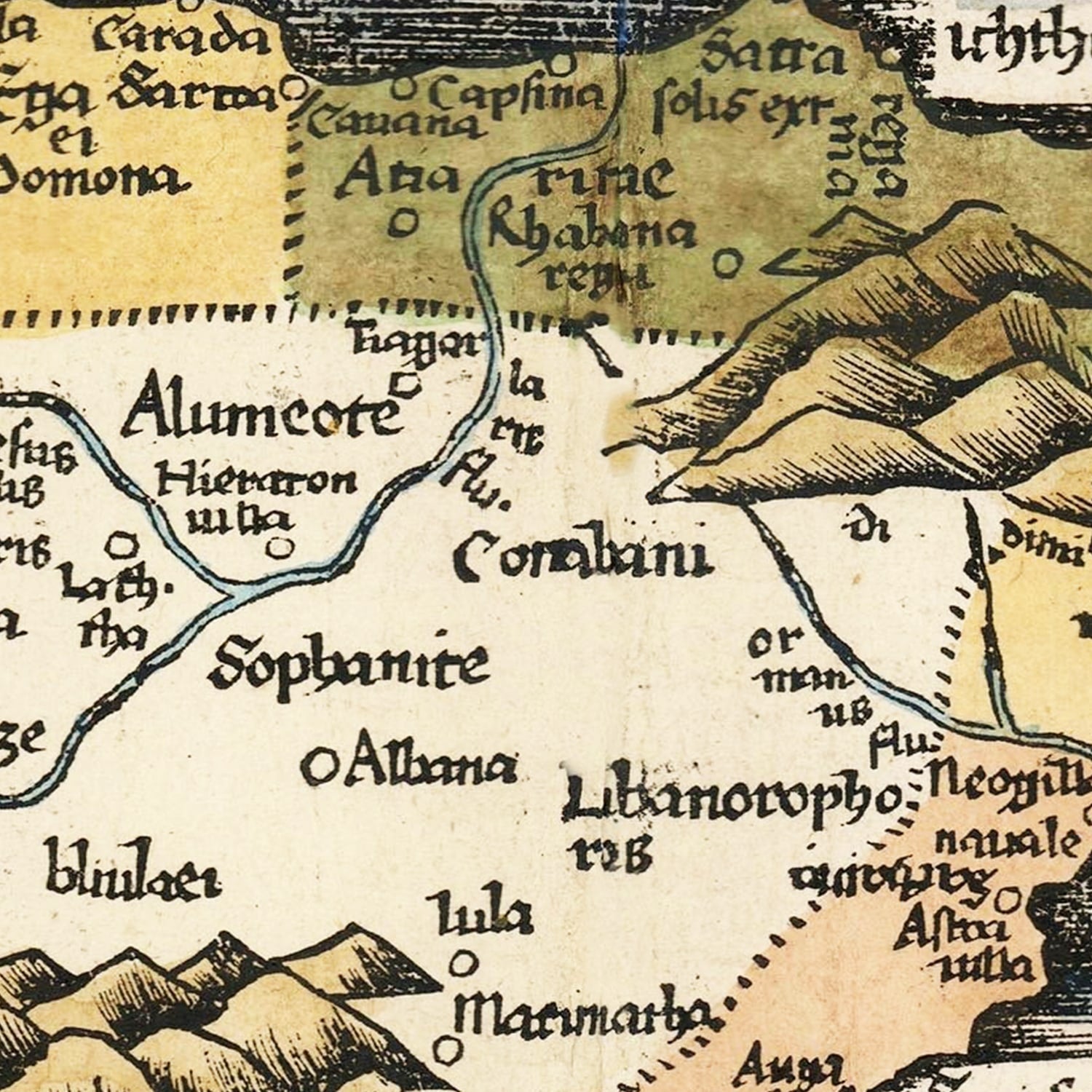 Vintage Arabia Map 1513