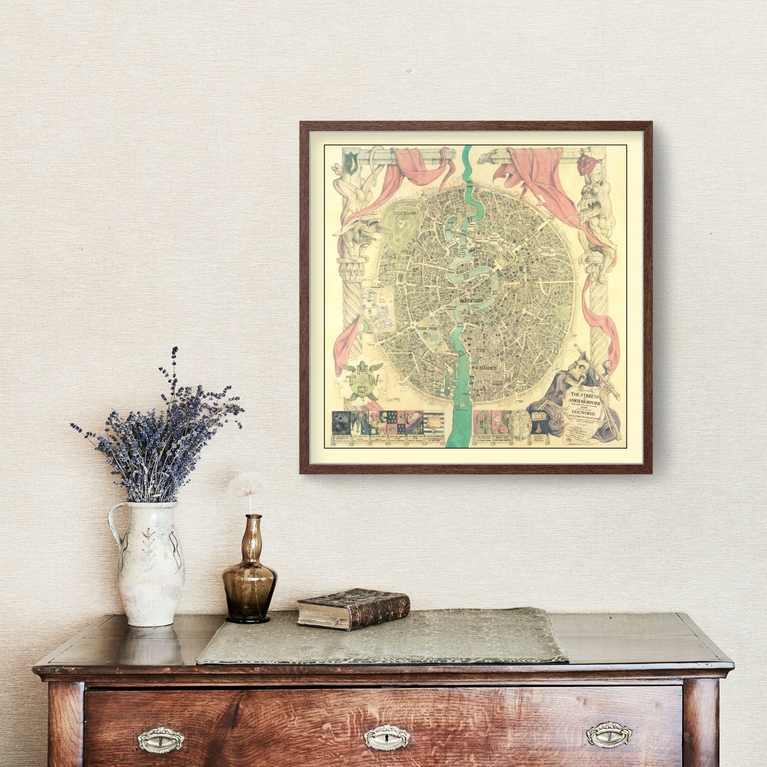 Vintage Discworld Map 1993