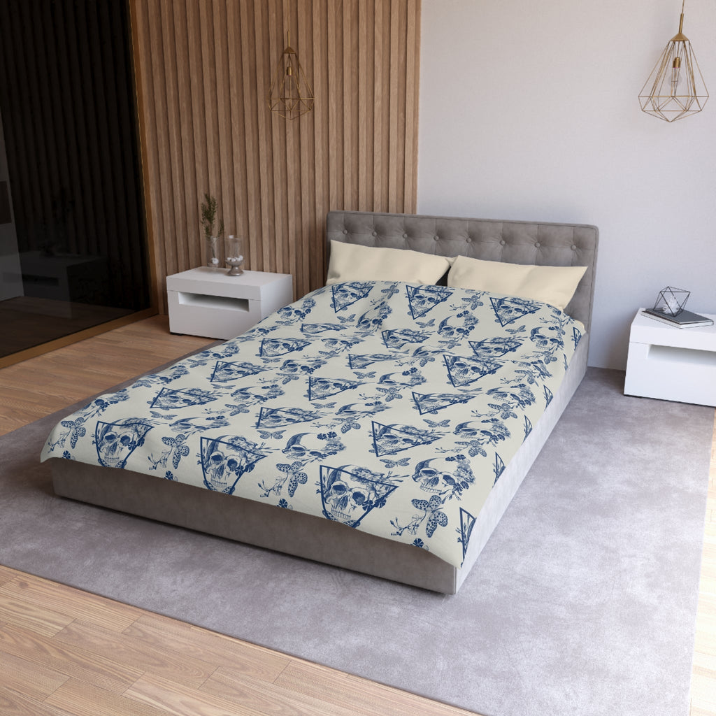 "Memento Mori" Microfiber Duvet Cover