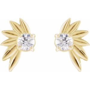 Half-Flower Earrings