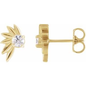Half-Flower Earrings