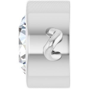 Platinum 5/8 CT Natural Diamond Bezel-Set Link