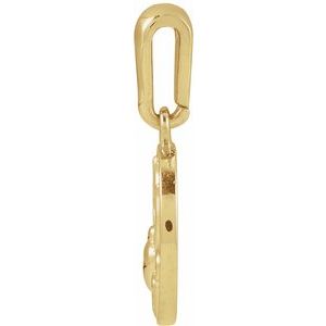 14K Yellow Gold ANatural Ruby Spider Pendant