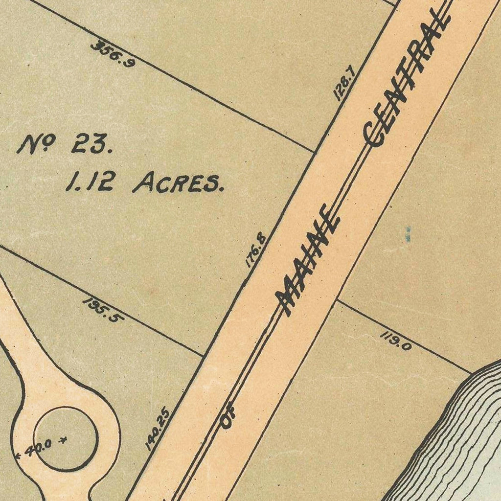 Vintage Map of Buena Vista, Maine 1888