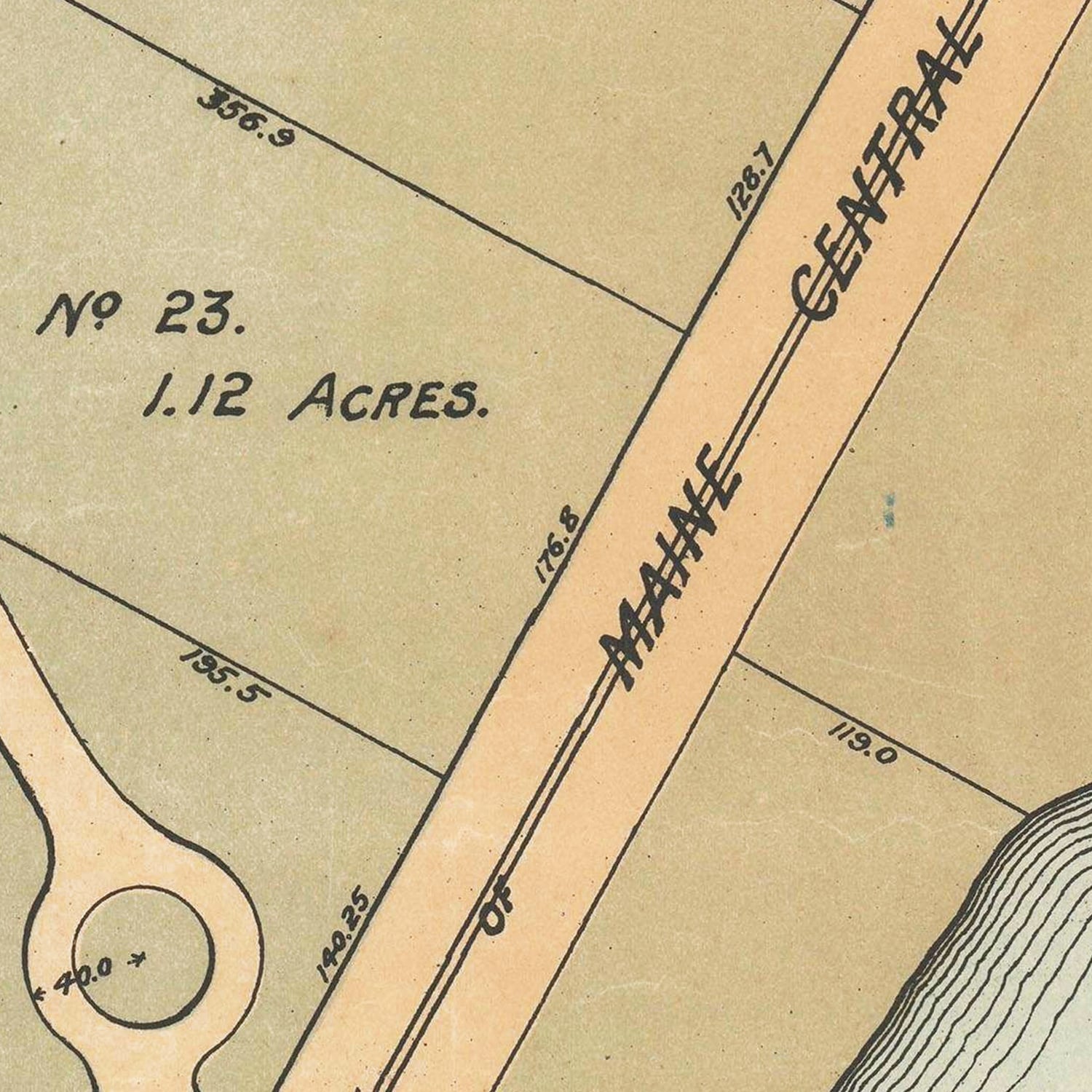 Vintage Map of Buena Vista, Maine 1888