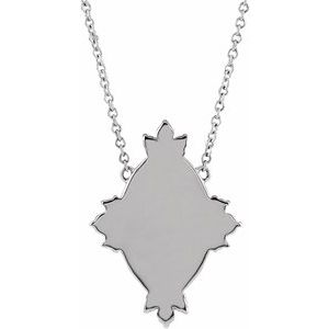 Platinum 1/5 CTW Natural Diamond Miraculous 16" Necklace