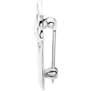 Sterling Silver Bull Brooch