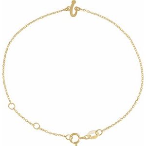 Script Initial Bracelet