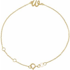 Script Initial Bracelet